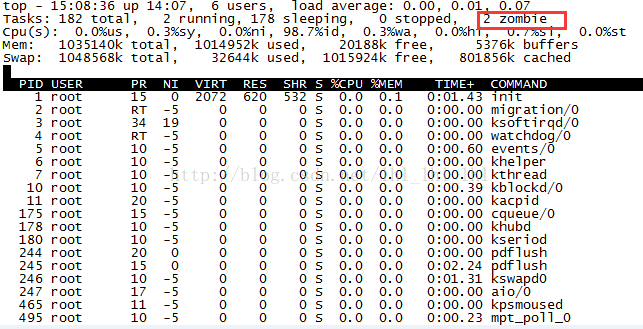 Linux查找并杀死僵尸进程