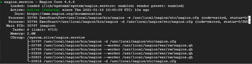 检查 Nagios Core 状态